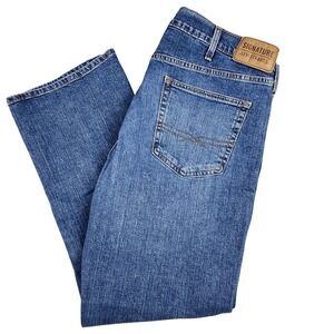 Signature by Levi Strauss‎ Mens Bootcut Jeans Medium Wash Blue W40 L30 Stretch